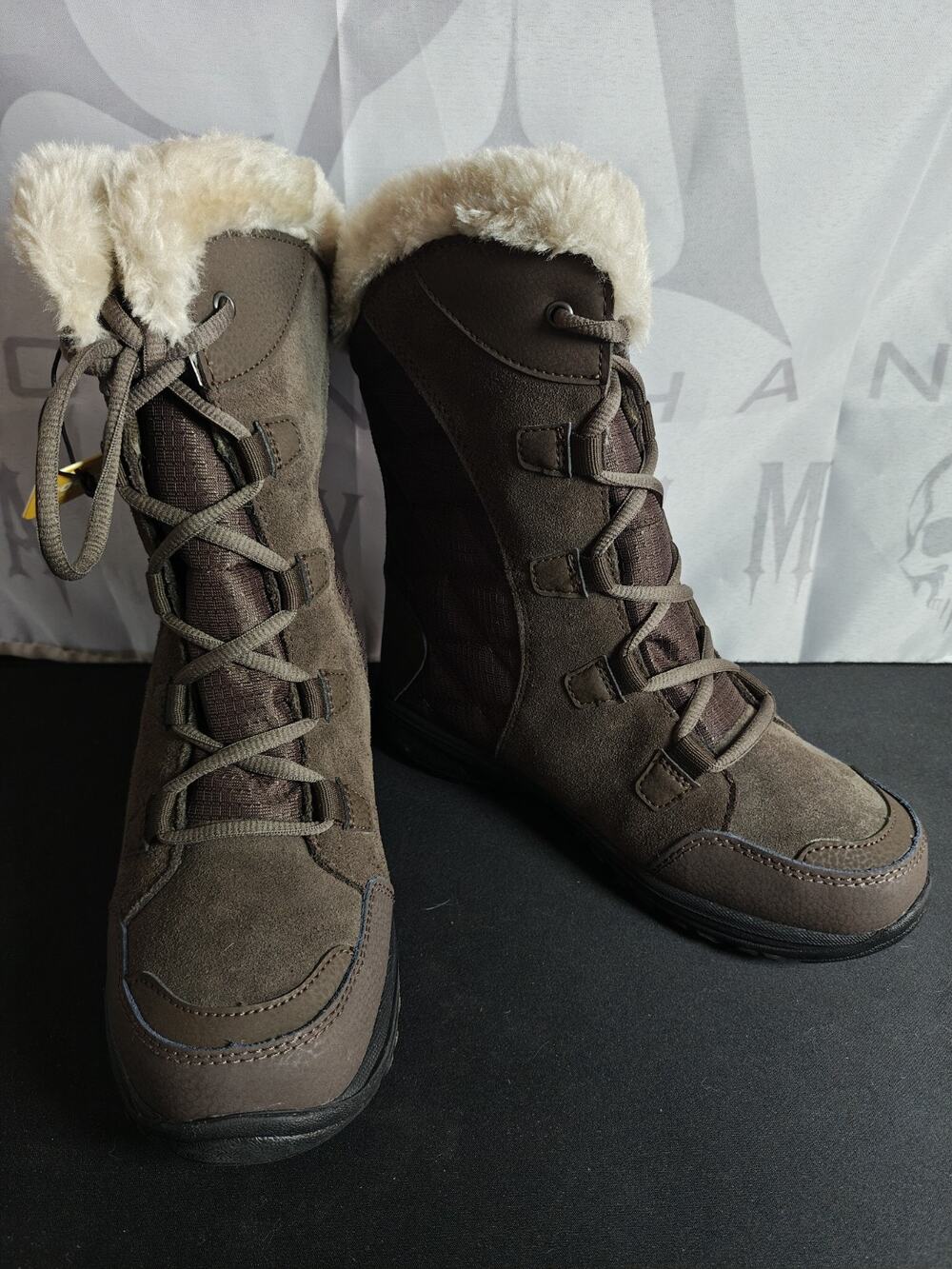 Columbia $110 Women's 5.5 Ice Maiden ii Waterproof Brown Winter Snow Boots NWT